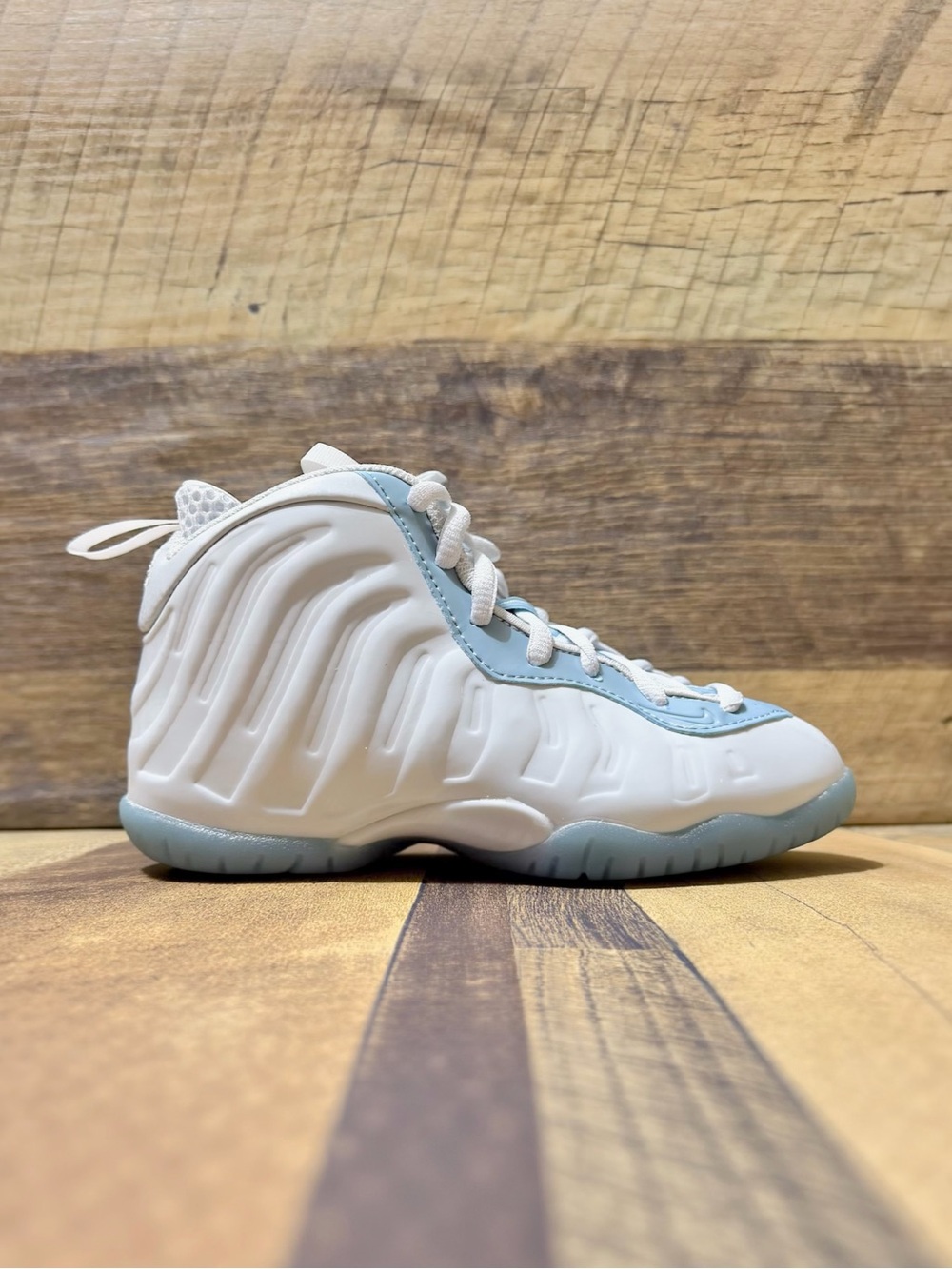 Nike Little Posite One (PS) White University Blue Size: 11C - DM1095-400